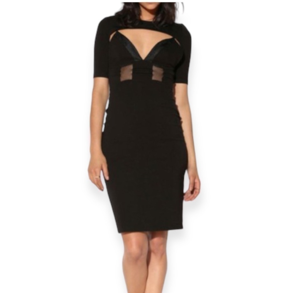 Stylestalker Black Bodycon Cut‎ Out Dress, Size Take Me Out Dress